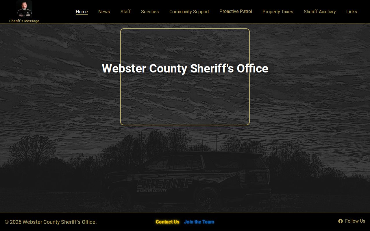 Webster County Sheriff arrest records and public updates website